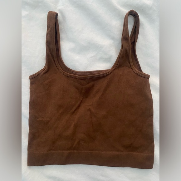 Tops - Brown Nylon Top Size M